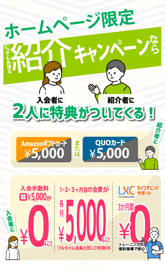 フィットネスクラブ　ケイフィット紹介キャンペーン